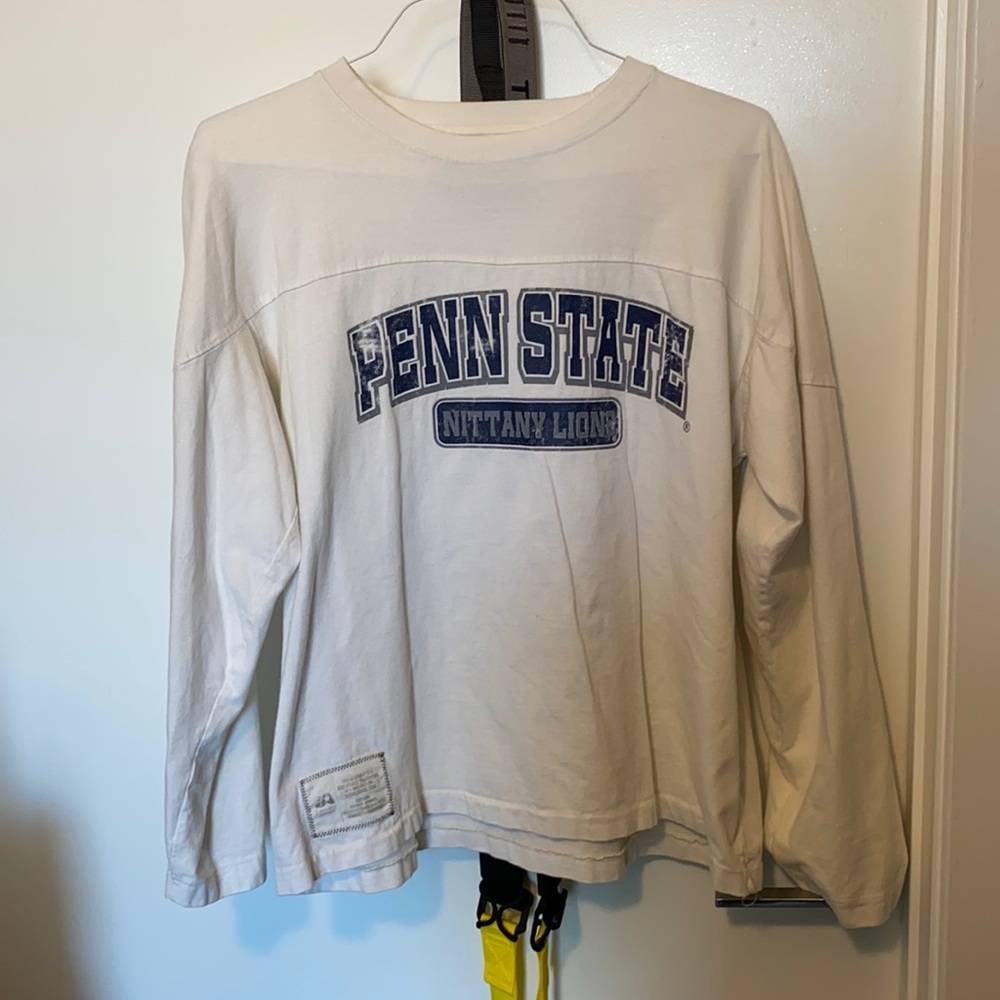 Penn State cream-white long-sleeve tee